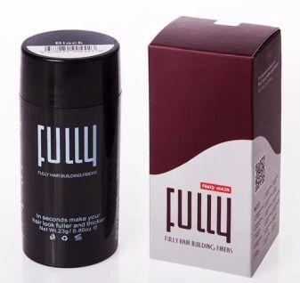 Fully ผงไฟเบอร์เพิ่มผมหนาและปกปิดผมบาง สำหรับผมสีดำ