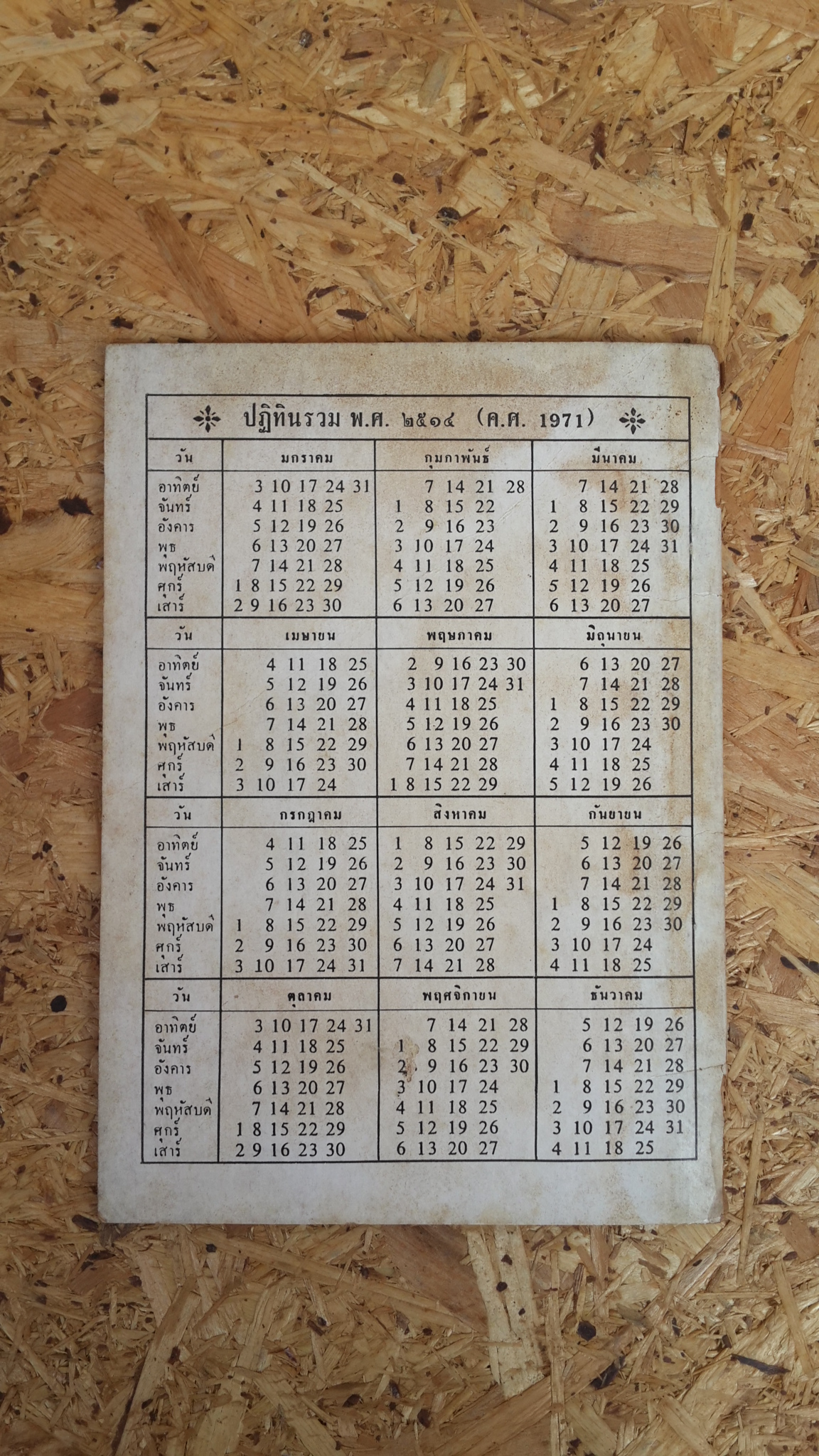 ที่ระลึกในงานฉลองอายุครบ ๓ รอบ พระสมุห์ศรีวงศ์