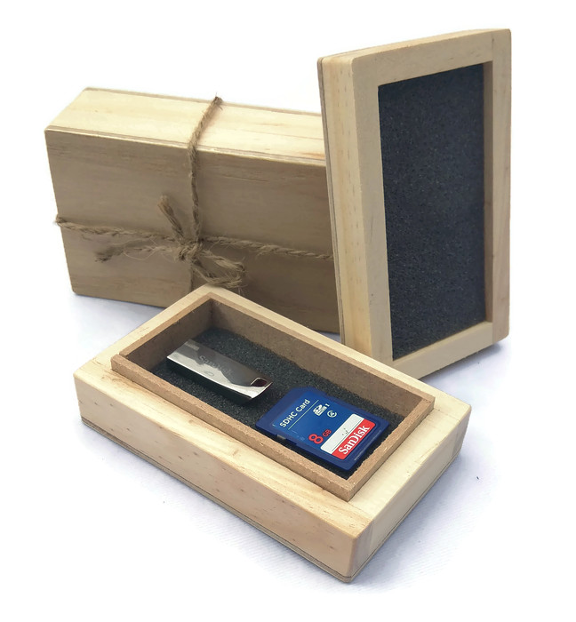 กล่องไม้สนขนาด 6X10x3.5CM