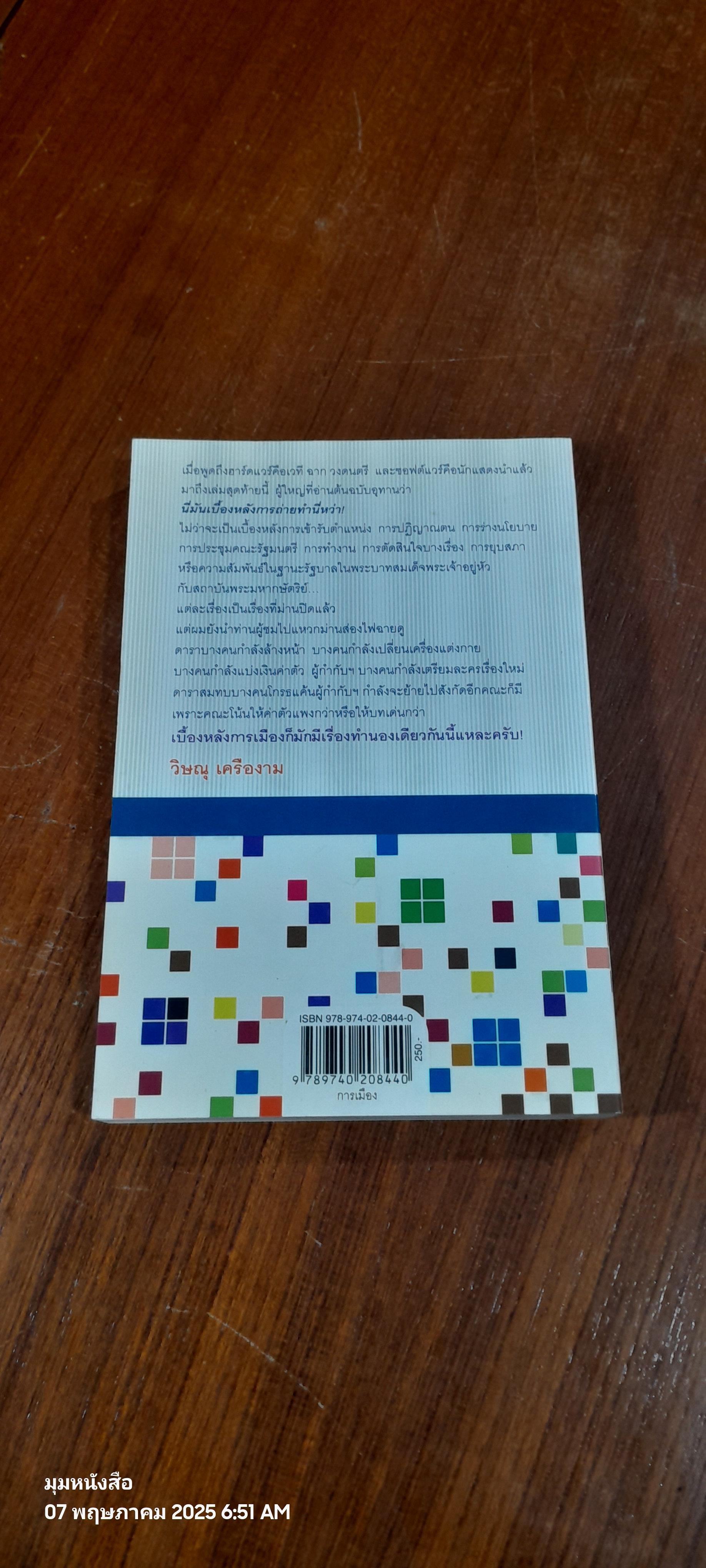 หลังม่านการเมือง / วิษณุ เครืองาม