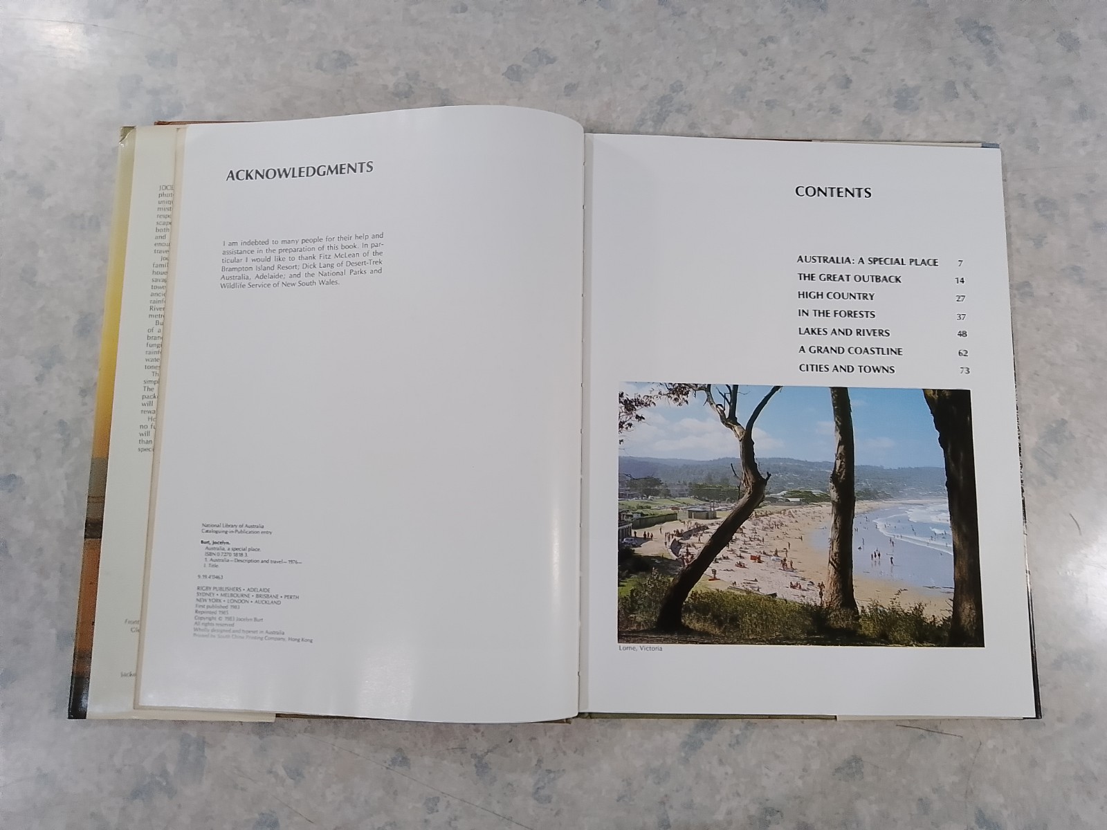 AUSTRALIA A Special Place / JOCELYN BURT