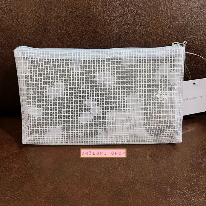 กระเป๋า Sanrio Clear Pouch ลาย Tiny Poem เป็นแบบใส ทำจาก PVC ขนาด 18.5 x 10 x 2 ซม.