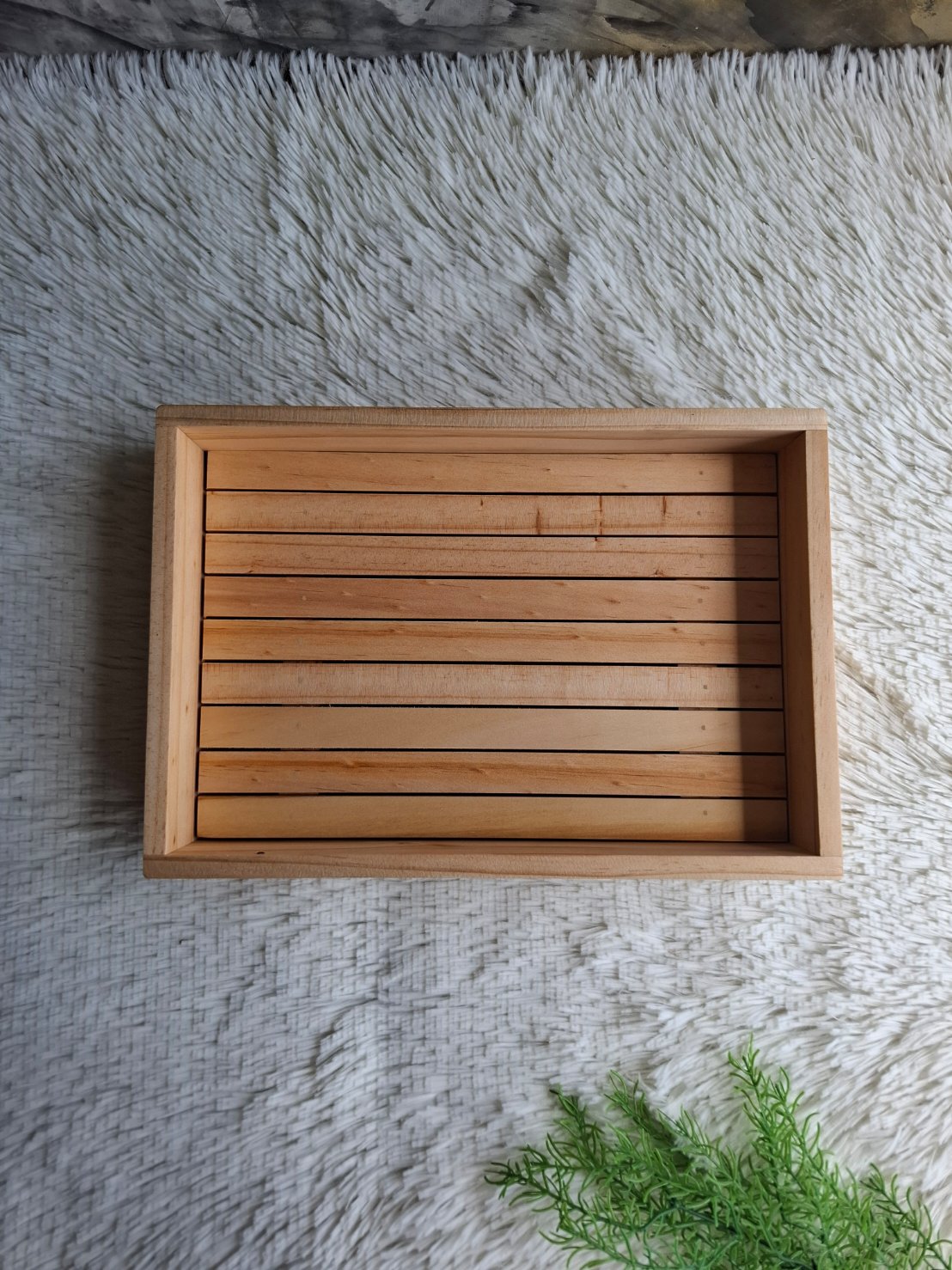 ถาดไม้ใส่อาหาร