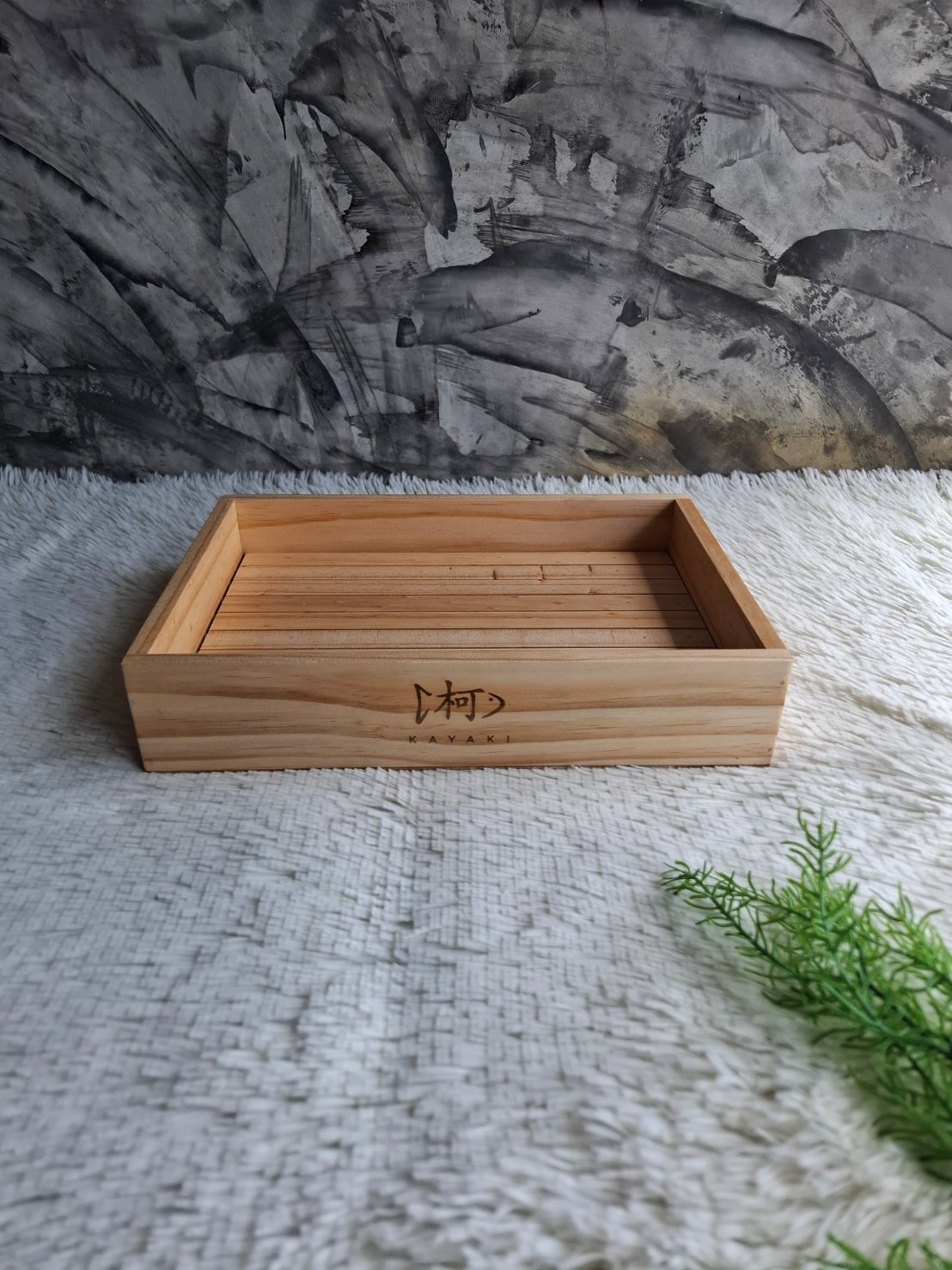 ถาดไม้ใส่อาหาร