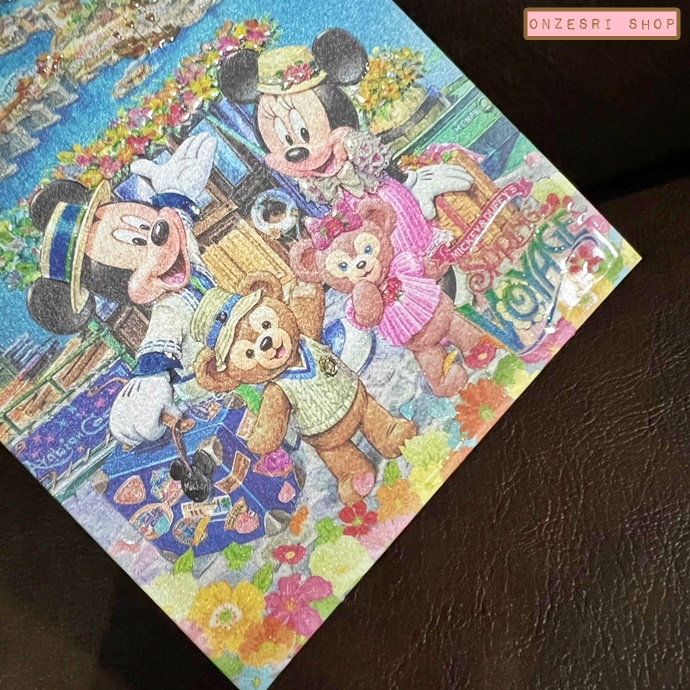 โปสการ์ด Tokyo DisneySea Exclusive ลาย Mickey & Duffy's Spring Voyage ตรงลายเป็นแบบปั๊มนูน มีกากเพชร น่ารักมาก มีขายเฉพาะที่ Tokyo DisneySea เท่านั้น