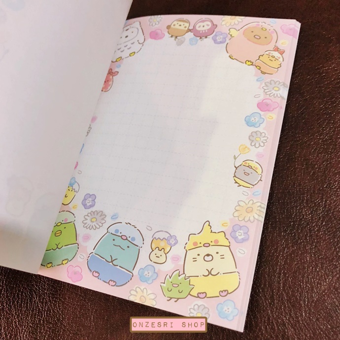 สมุดเล่มเล็ก ลาย Sumikko Gurashi Minna de Kotorikko แบบ Tree ขนาด 14.8 x 10.5 x 1.3 ซม. มี 4 ลาย รวม 120 แผ่น