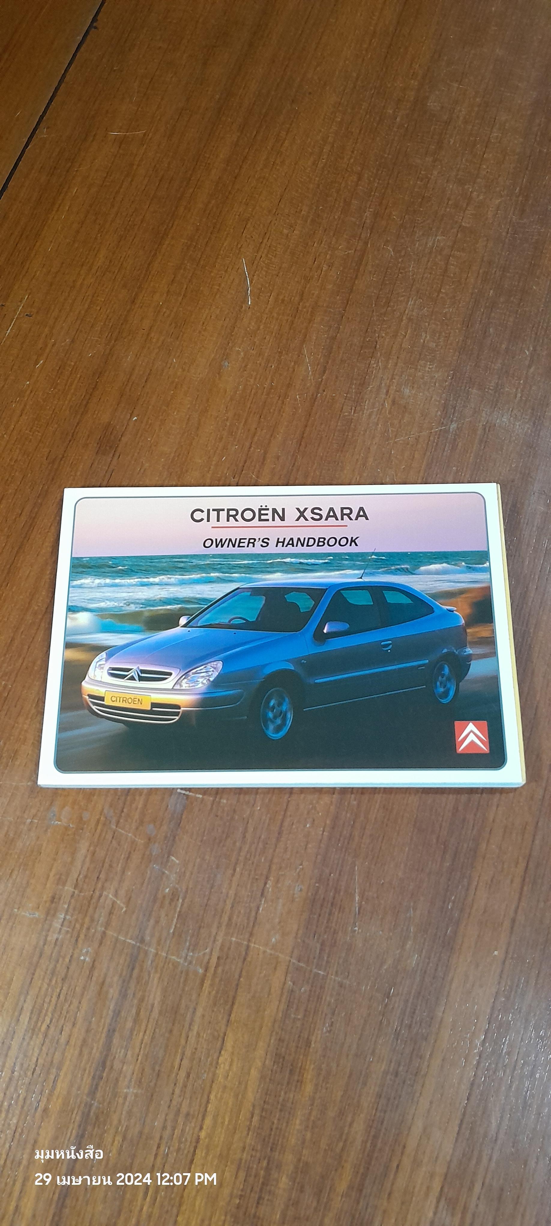 CITROEN XSARA OWNER' S HANDBOOK