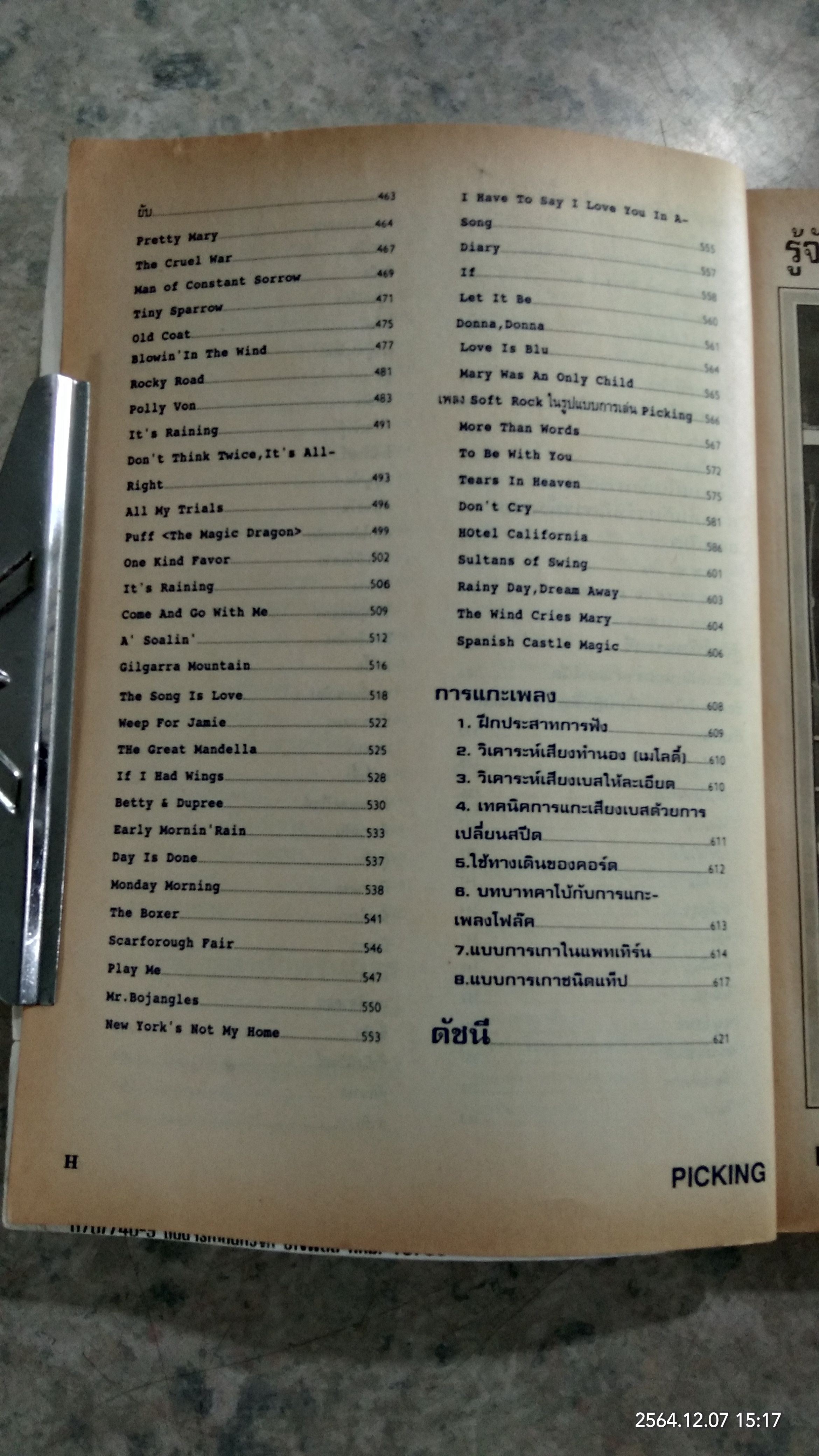 PICKING คู่มือ การเกากีต้าร์ / ช.เดชอุดม