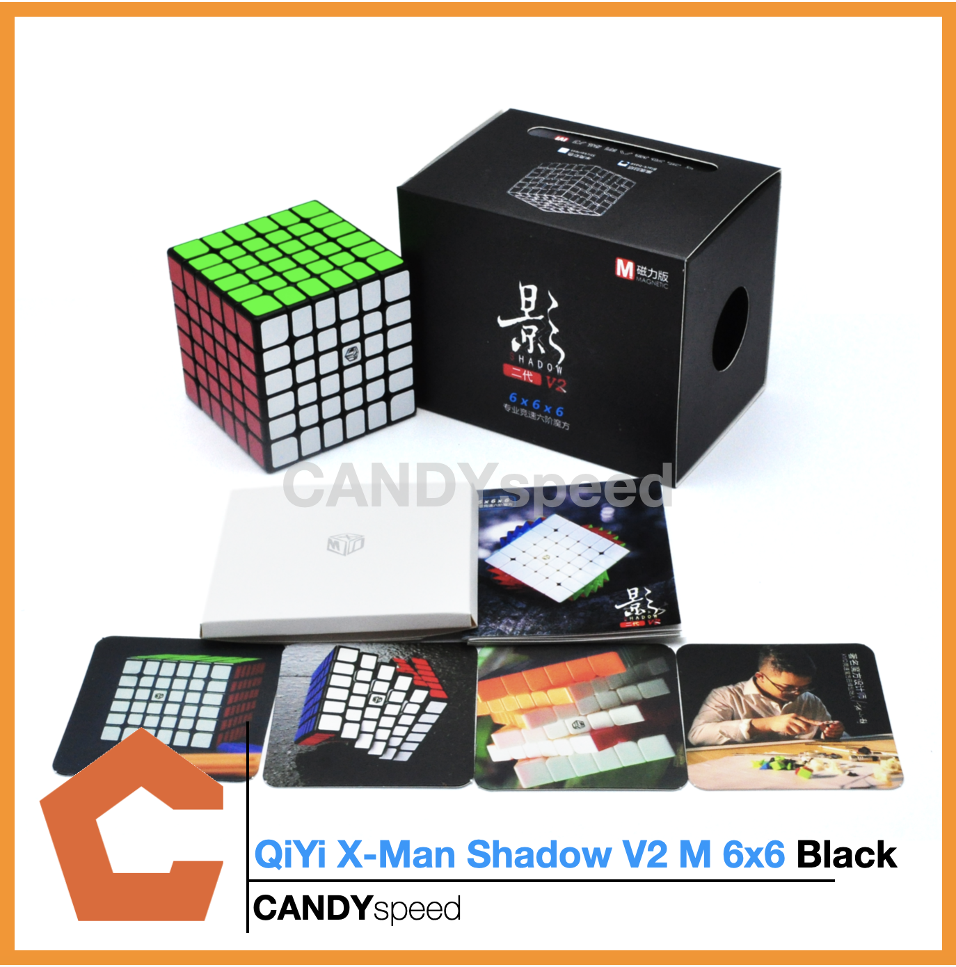 รูบิค Qiyi X-Man Shadow V2 M 6x6 *มีแม่เหล็ก* | By CANDYspeed
