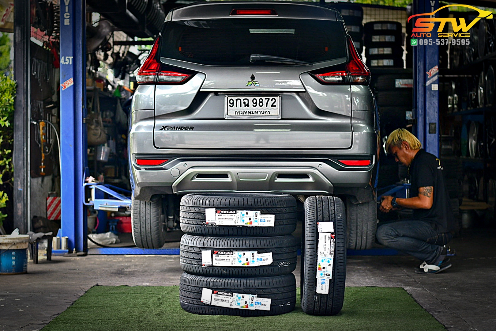 เปลี่ยนยาง MITSUBISHI XPANDER YOKOHAMA E70 205/55R16 91V