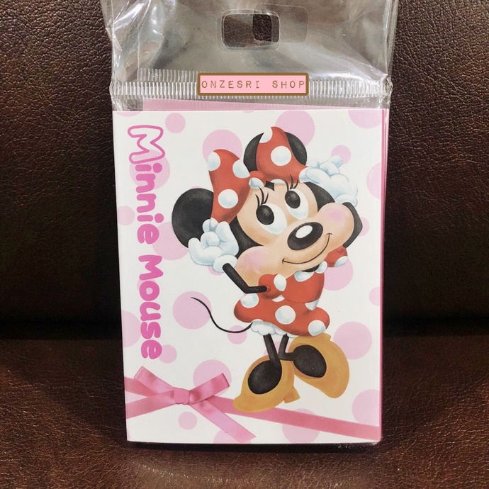 กระดาษโน้ตมีกาว Delfino Sticky Note แบบเล่ม ลาย Minnie Mouse Puku Puku Dot ใช้คั่นหน้าหรือแปะเขียนข้อความได้ มีกาวด้านหลัง มี Sticker ที่สามารถทำเป็น index ได้ด้วย ขนาด 9 x 7 x 1 ซม. มีลายด้านใน 13 ลาย รวม 195 แผ่น