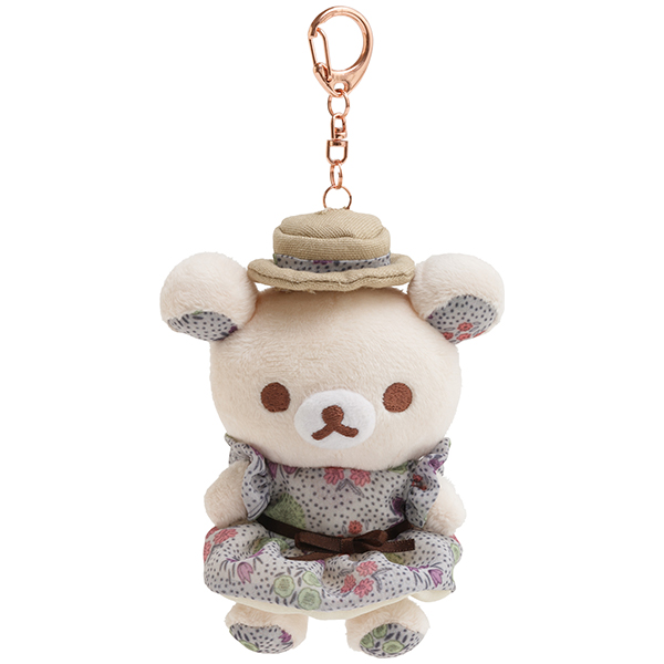 พวงกุญแจตุ๊กตา Rilakkuma x kippis (Limited) แบบ Korilakuma ลายผ้า Lahja (แปลว่าของขวัญ) เป็นแบรนด์ลายผ้าแบบสแกนดิเนเวีย น่ารักมาก สามารถถอดชุดกับหมวกได้ ขนาด 11 x 9 x 5 ซม.