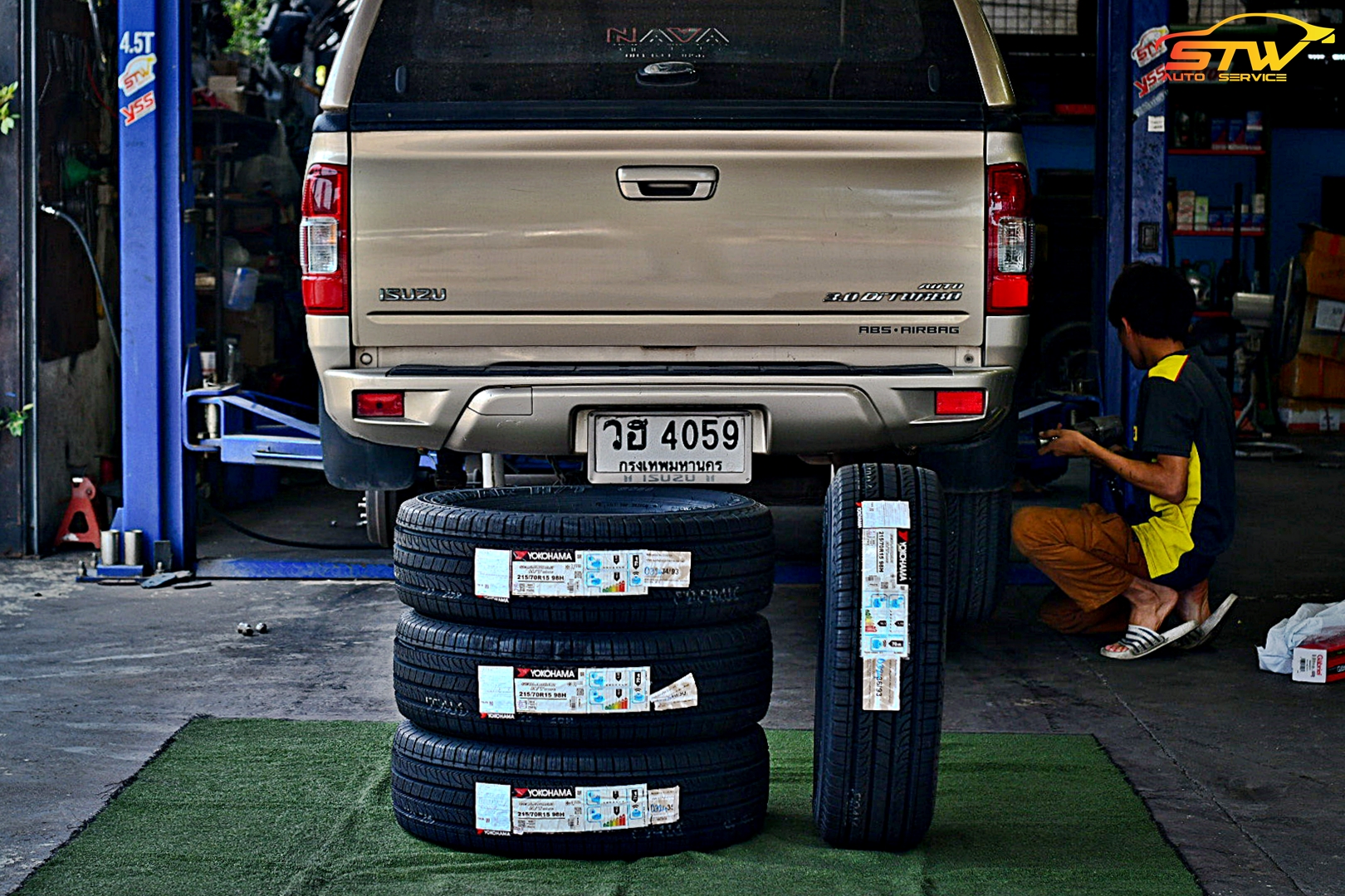 ยาง YOKOHAMA GEOLANDAR HT G056 215/70R15 98H ติดตั้งใส่ ISUZU D-MAX