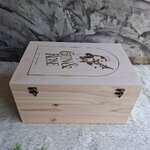 กล่องไม้สนแบบฝาล็อค