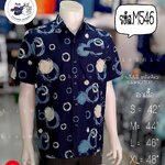 เสื้อหม้อห้อมกัดลายชาย 3 กระเป๋า