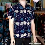 เสื้อเชิ้ตทรงซาฟารี 3 กระเป๋าชาย