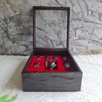 กล่องไม้ใส่ชุดแก้ว