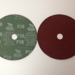 กระดาษทรายกลมหลังแข็ง 7" ตราแรด Sharpness