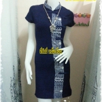 ชุดเดรสหม้อห้อมผ้าฝ้าย