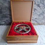 กล่องไม้สักใส่พวงมาลัยรถยนต์