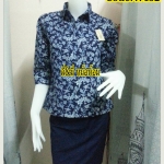 เสื้อหม้อห้อมพิมพ์ลาย แขน3ส่วน