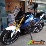 "นางฟ้ารุ่นใหญ่ ขวัญใจวัยมันส์" พร้อมโปรแรงๆ *ดาวน์เพียง 6,900 บาทเท่านั้น* ผ่อนสบายๆเพียง 7510x12 / 5550x18 / 4570x24 / 3980x30 / 3590x36 งวดเท่านั้น กับรุ่นนี้เลย YAMAHA M-SLAZ 150cc. รถจดทะเบียนปี59 "รถบ้านมือเดียว" รถวิ่งน้อยไม่ถึง