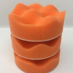 ฟองน้ำขัดสีรถยนต์ 3 นิ้ว แบบรังไข่ สีส้ม