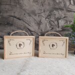 กล่องไม้ใส่ของชำร่วยงานแต่งงาน