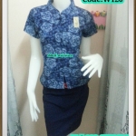 เสื้อหม้อห้อมผ้าพิมพ์ลาย