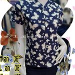 เสื้อหม้อห้อมกัดลายขาวหญิง