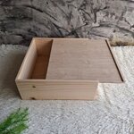 กล่องไม้สนฝาสไลด์