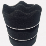 ฟองน้ำขัดสีรถยนต์ 3 นิ้ว แบบรังไข่ สีดำ