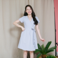 Daniella Cute Dress : สีเทา : Size L