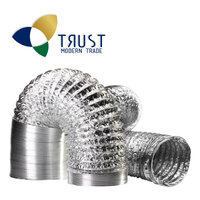 ท่อลมระบายอากาศ 6 นิ้ว ยาว 10 เมตร ท่อลมอลูมิเนียมฟอยล์ชนิดยืดหยุ่นสูง ท่อลมอลูมิเนียม