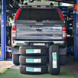 เปลี่ยนยาง TOYOTA PRERUNNER ยาง BRIDGESTONE DUELER HT 684 265/65R17 112T