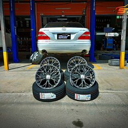 ล้อแม็ก MGW HRE FF-010 ขอบ18 ยาง KUMHO ECSTA PS71 245/45R18 100Y ติดตั้งใส่ LEXUS LS430