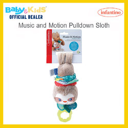 infantino โมบายห้อยรถเข็น ตุ๊กตาสล็อต Music and Motion Pulldown Sloth