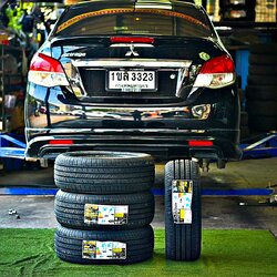 ยาง BLACKHAWK HH11 195/55R15 85V ติดตั้งใส่ MITSUBISHI ATTRAGE