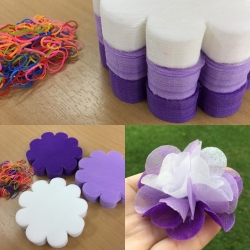 กระดาษสาห่อเหรียญ เซ็ทม่วง-ขาว