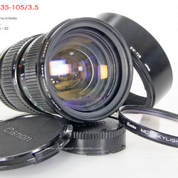 Canon FD 35-105/3.5 *FD Mount เลนส์อเนกประสงค์ไวแสงเอฟไม่ไหล