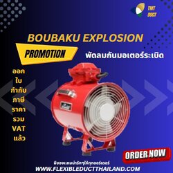 Boubaku Explosion Proof Baby 8" พัดลมกันมอเตอร์ระเบิด พัดลมกันสปาร์ค พัดลมมอเตอร์ด้านบน 0 กก.