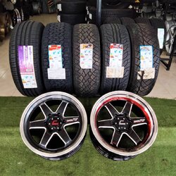 โปรล้อพร้อมยาง COSMIS TYPE-R ขอบ18 6รู พร้อมยาง 265/60R18 ปี22