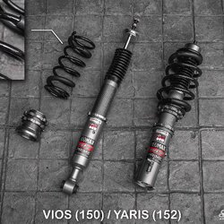 โช้คอัพ Silver’s รุ่น NeoMaxPrime สตรัทปรับเกลียว ใส่ VIOS 150 / YARIS 152