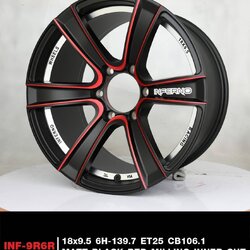 ล้อซิ่ง INFERNO INF-9R6R ขอบ 18" 6รู ราคาพิเศษ