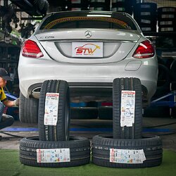 เปลี่ยนยาง Mercedes Benz C-Class C350e KUMHO ECSTA PS71 F 225/40R19 93Y R 255/35R19 96Y