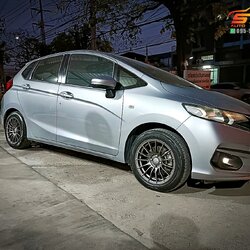 ล้อแม็ก HOF HF920 ขอบ15 ยาง APOLLO ALNAC 4G 195/55R15 85H ติดตั้งใส่ HONDA JAZZ