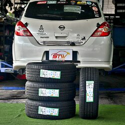 ยาง GOODRIDE SA37 215/50R17 95W ติดตั้งใส่ NISSAN TIIDA
