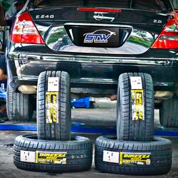 ยางใหม่ DUNLOP DIREZZA DZ102 ขนาดยาง หน้า-หลัง 245/40R18 265/35R18