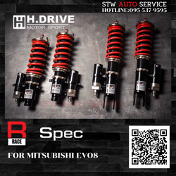 โช๊คสตรัทปรับเกลียว H-Drive S.spec MITSUBISHI EVO8