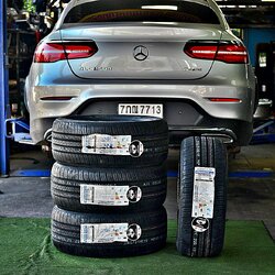 ยาง KUMHO Crugen HP71 265/50R19 110V ติดตั้งใส่ Mercedes Benz GLC250d